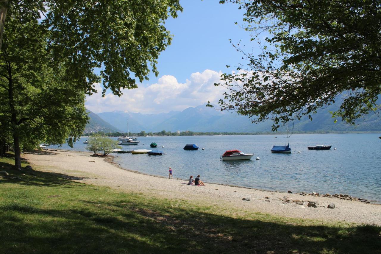 Appartamento Con Terrazza A Due Minuti Dal Lago Minusio Bagian luar foto