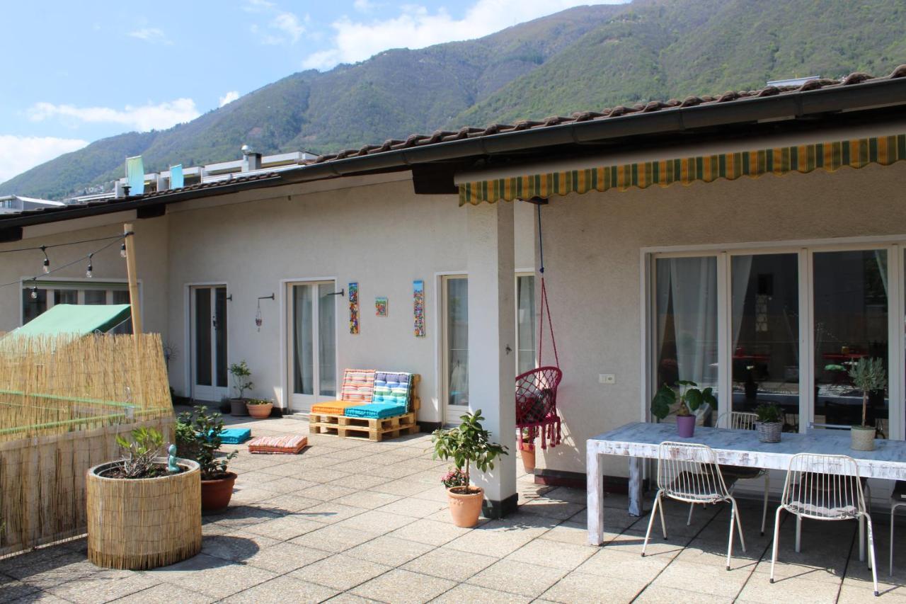 Appartamento Con Terrazza A Due Minuti Dal Lago Minusio Bagian luar foto